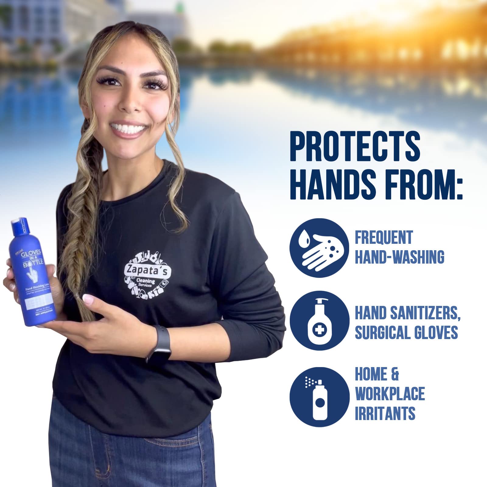 Unscented Shielding Lotion by Gloves In A Bottle for sensitive skin
