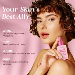 Glow Elixir application routine image showing 2–3 drops for easy daily use.