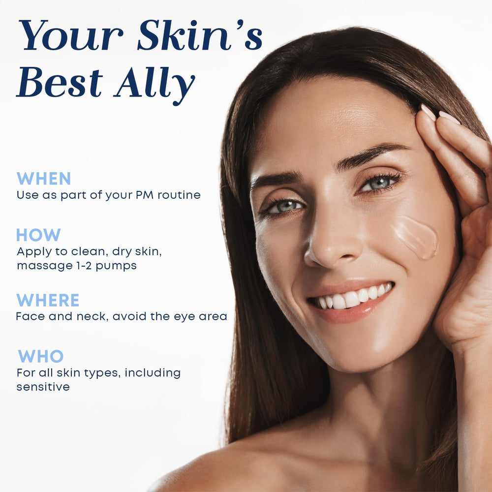 Glow Elixir serum pump dispensing for easy nightly application.