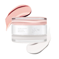 Glow not dry concealer dual-tone tube shows pink blemish coverage for smoother skin