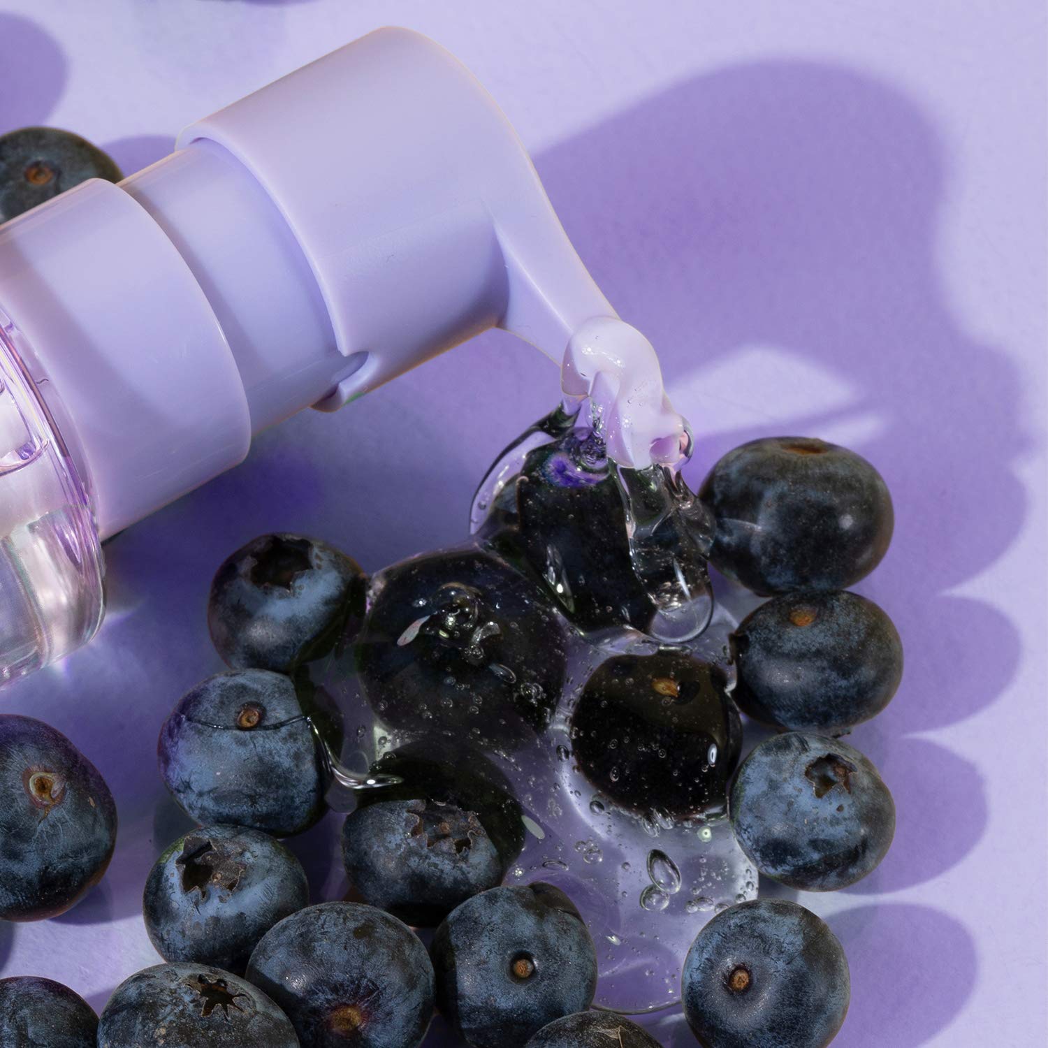 Glow Recipe Blueberry Bounce Face Wash 5-minute mask layer for quick skin treatment.