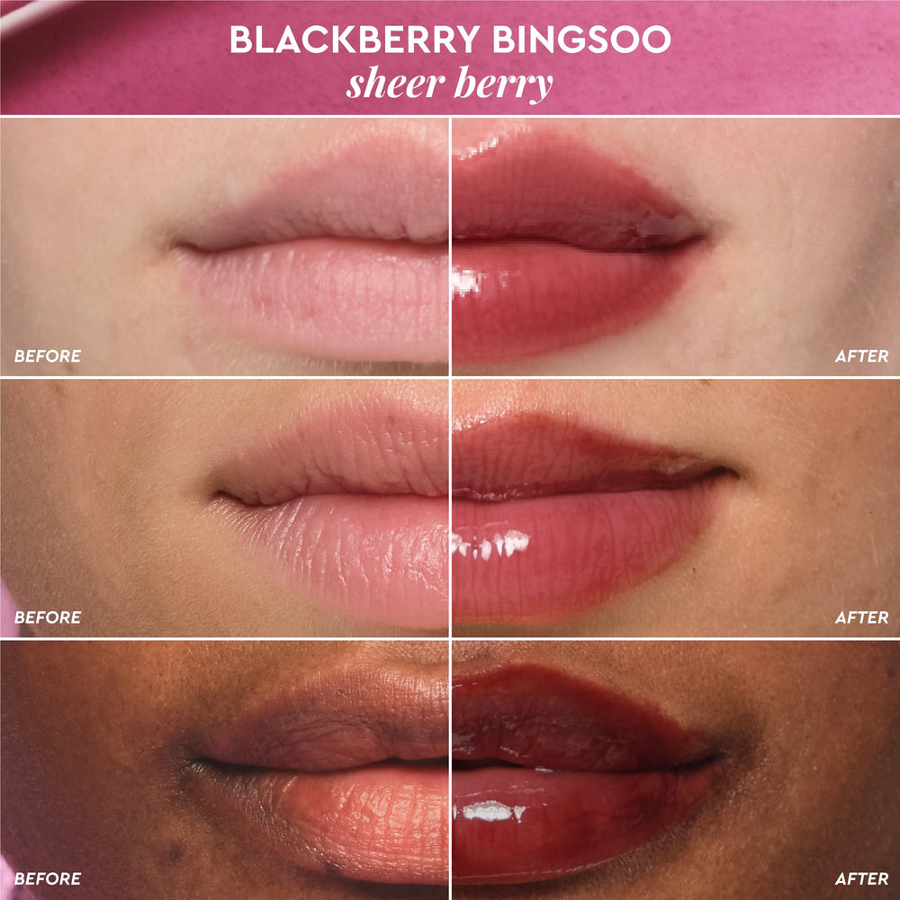 Glow Recipe Glass Balm nightly mask usage on lips before sleep.