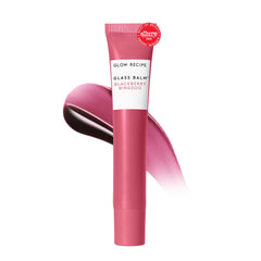 Glow Recipe Glass Balm Lip Treatment tube showcases glassy shine and hydration.