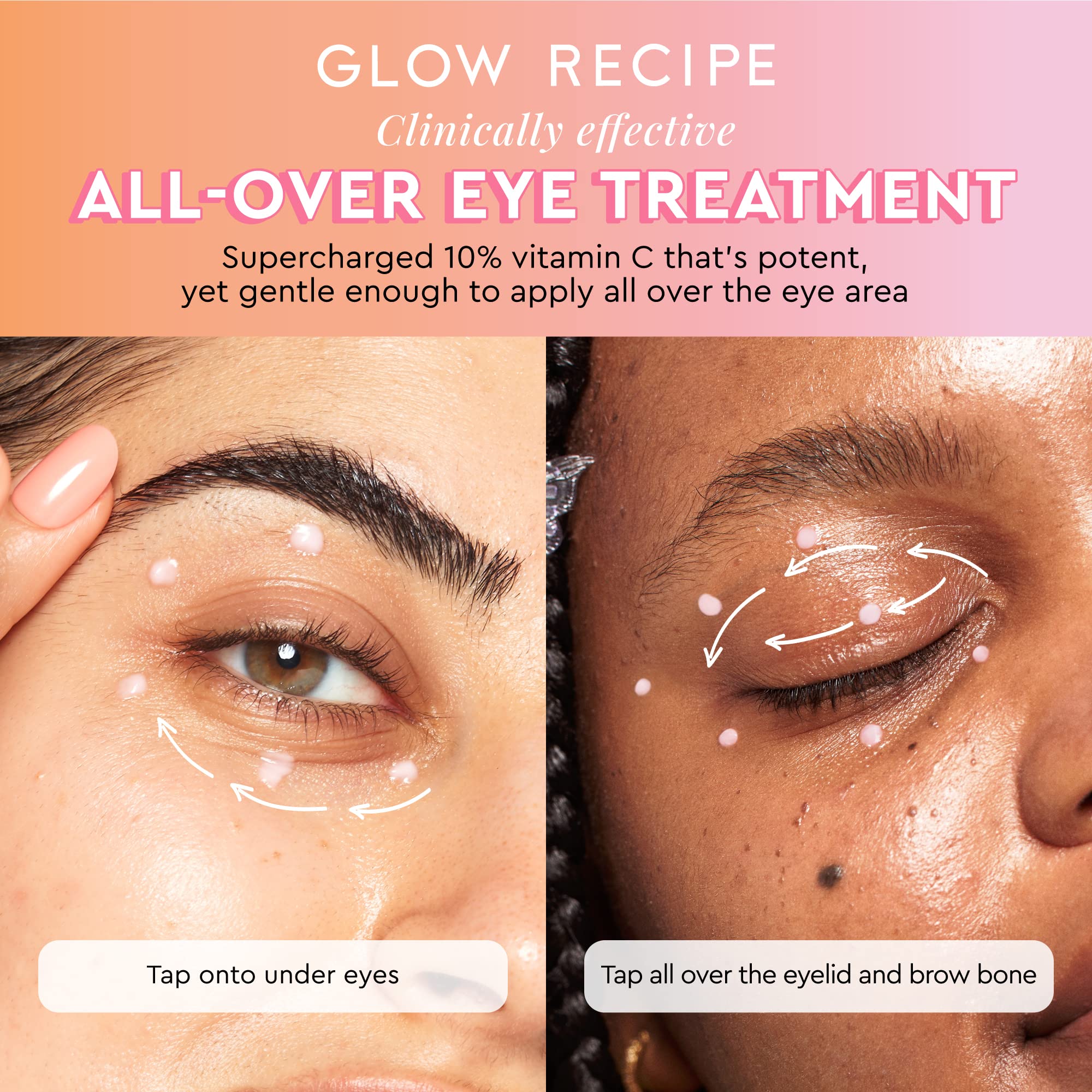 Glow Recipe Guava Vitamin C Brightening Eye Gel precise dot application for targeted use