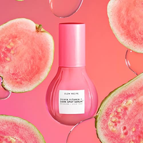 Glow Recipe guava vitamin C serum silky texture photographed on skin