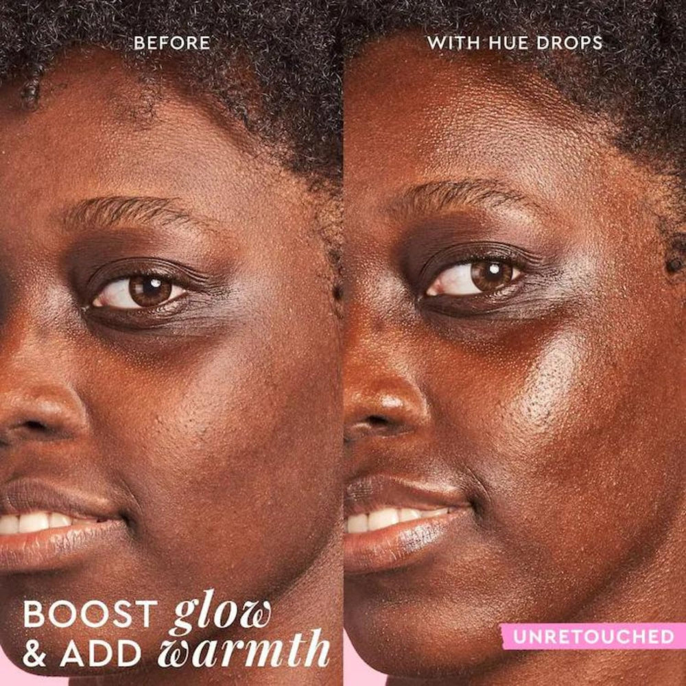 Glow Recipe Hue Drops glow-on-neck for cohesive face and decolletage glow.