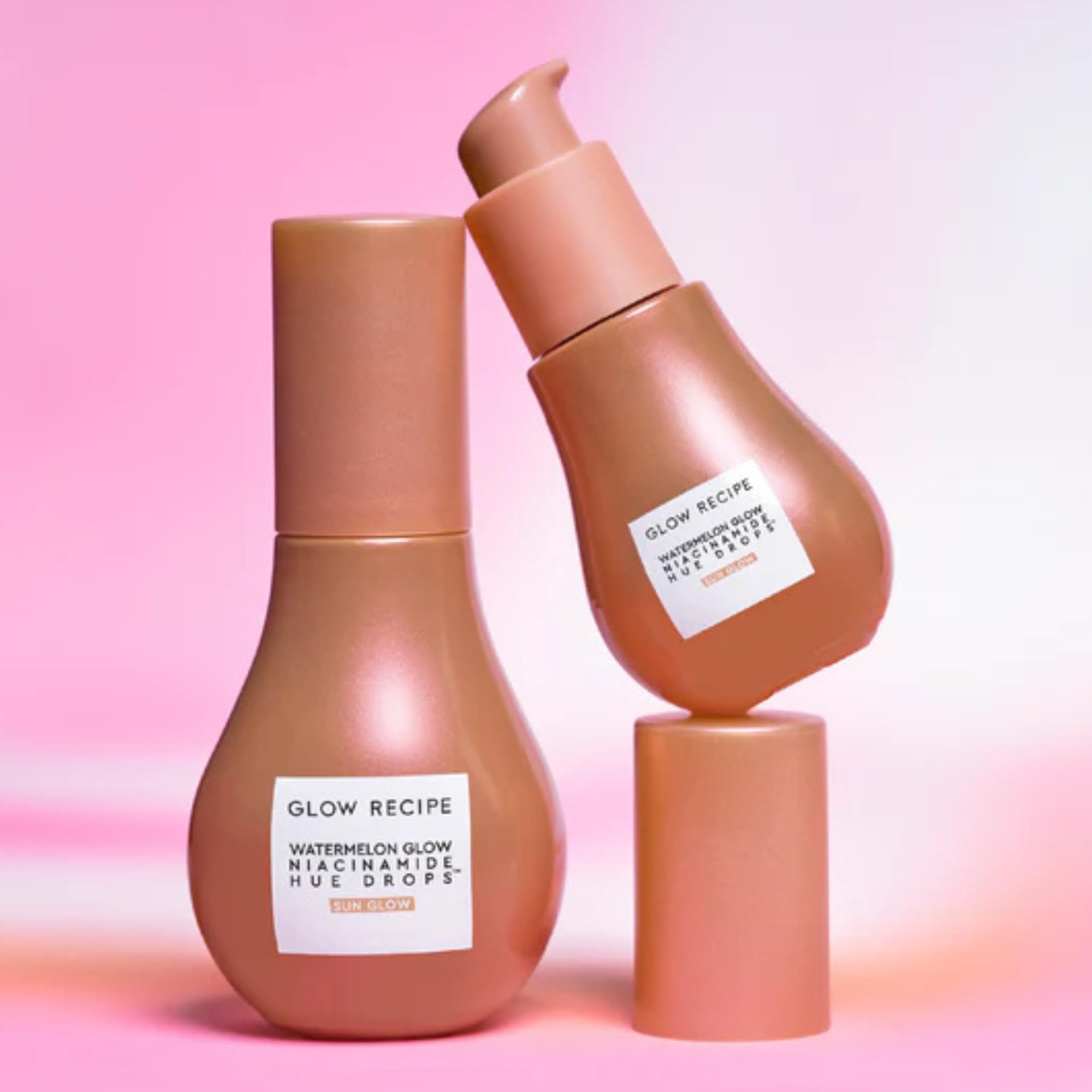 Glow Recipe Hue Drops packaging-zoom shows compact travel-friendly mini tube