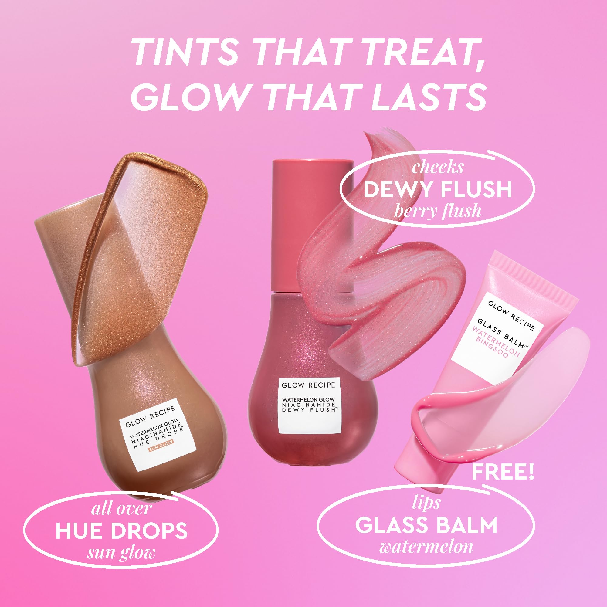 Glow Recipe Hue Drops Sun Glow close-up showing sheer warmth and luminous finish.