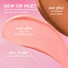 Glow Recipe Hue Drops Sun Glow tint swatch yields warm radiance.