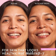 Glow Recipe Hue Drops swatch Sun Glow for warm, radiant skin tone.