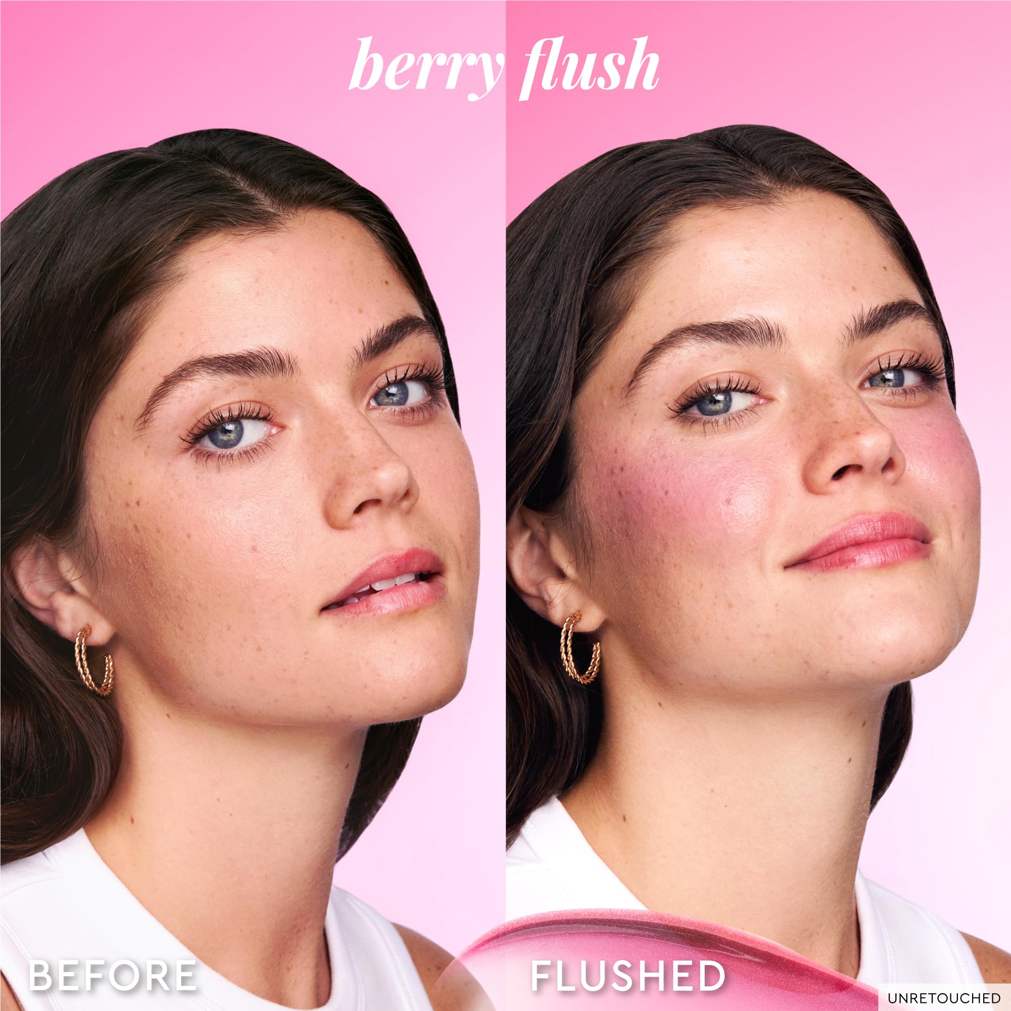 Glow Recipe Niacinamide Dewy Flush close-up highlights dewy finish.