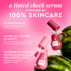 Glow Recipe Niacinamide Dewy Flush texture close-up reveals blendable, hydrating formula.