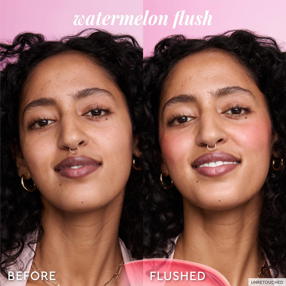 Glow Recipe Niacinamide Dewy Flush texture on skin feels light and blendable