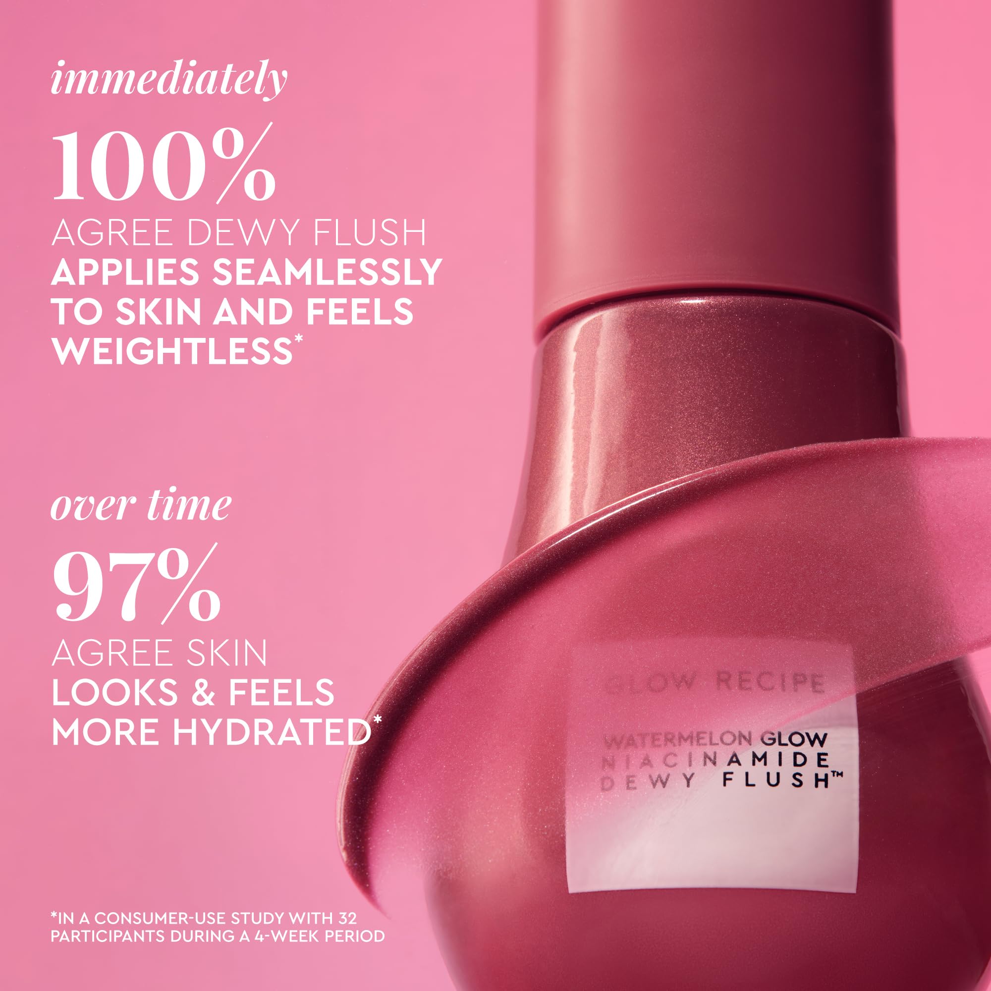 Glow Recipe Niacinamide Dewy Flush contains watermelon extract and jojoba oil.