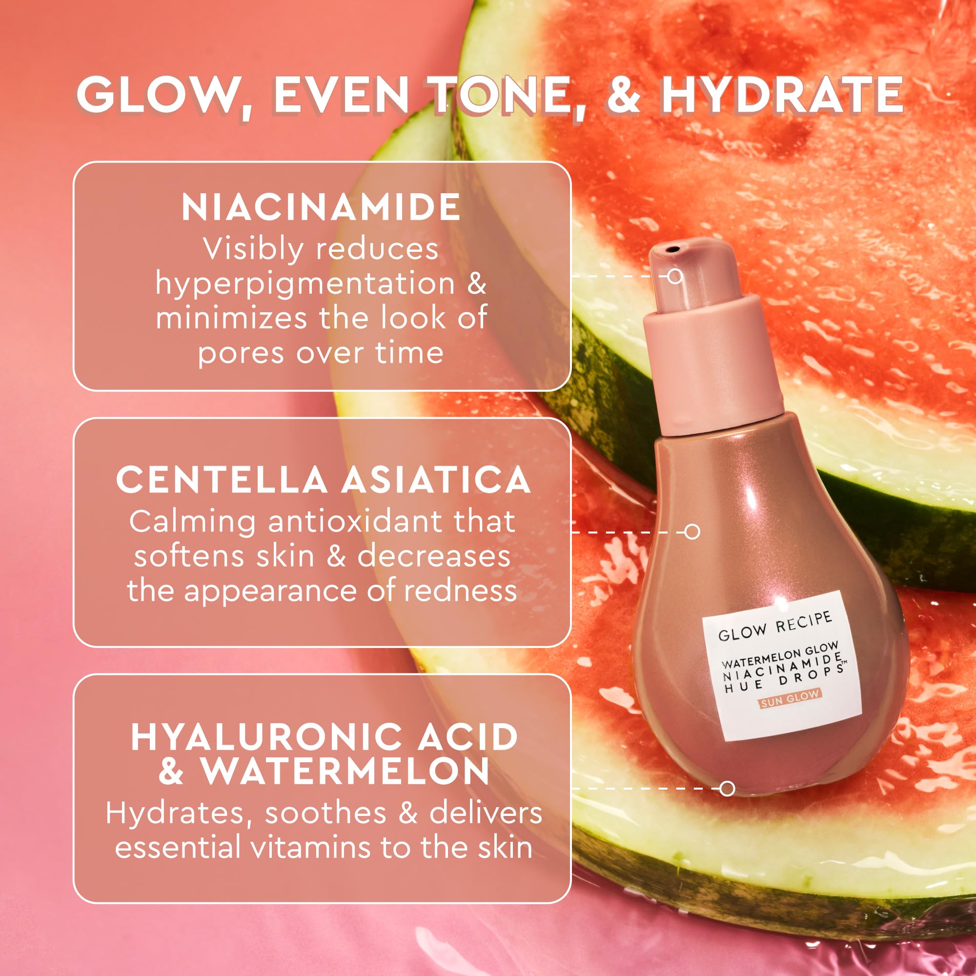 Glow Recipe Pink Juice Moisturizer jar demonstrates lightweight hydration and radiance.
