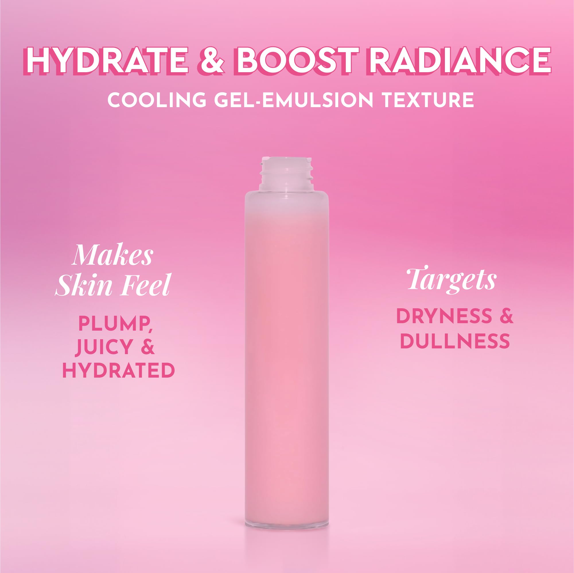 Glow Recipe Pink Juice Water Gel dispensing pump for easy, mess-free hydration