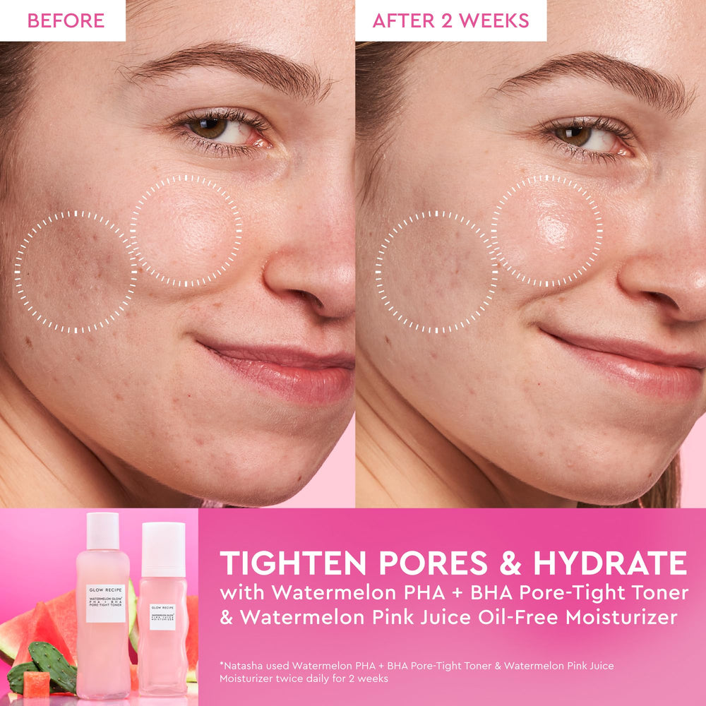 Applying Glow Recipe Pink Juice Water Gel on skin for instant plump hydration