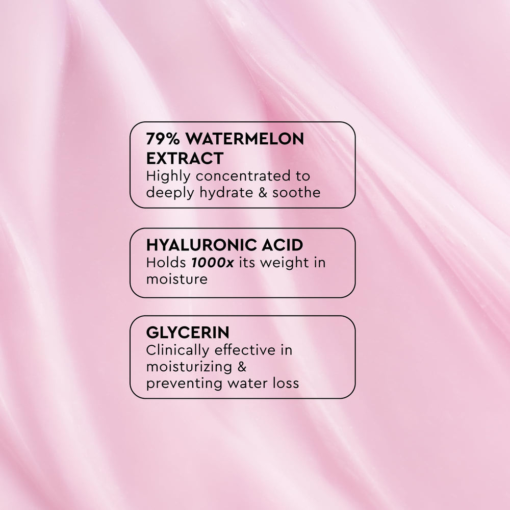 Compact 50ml Glow Recipe Pink Juice Water Gel packaging for travel