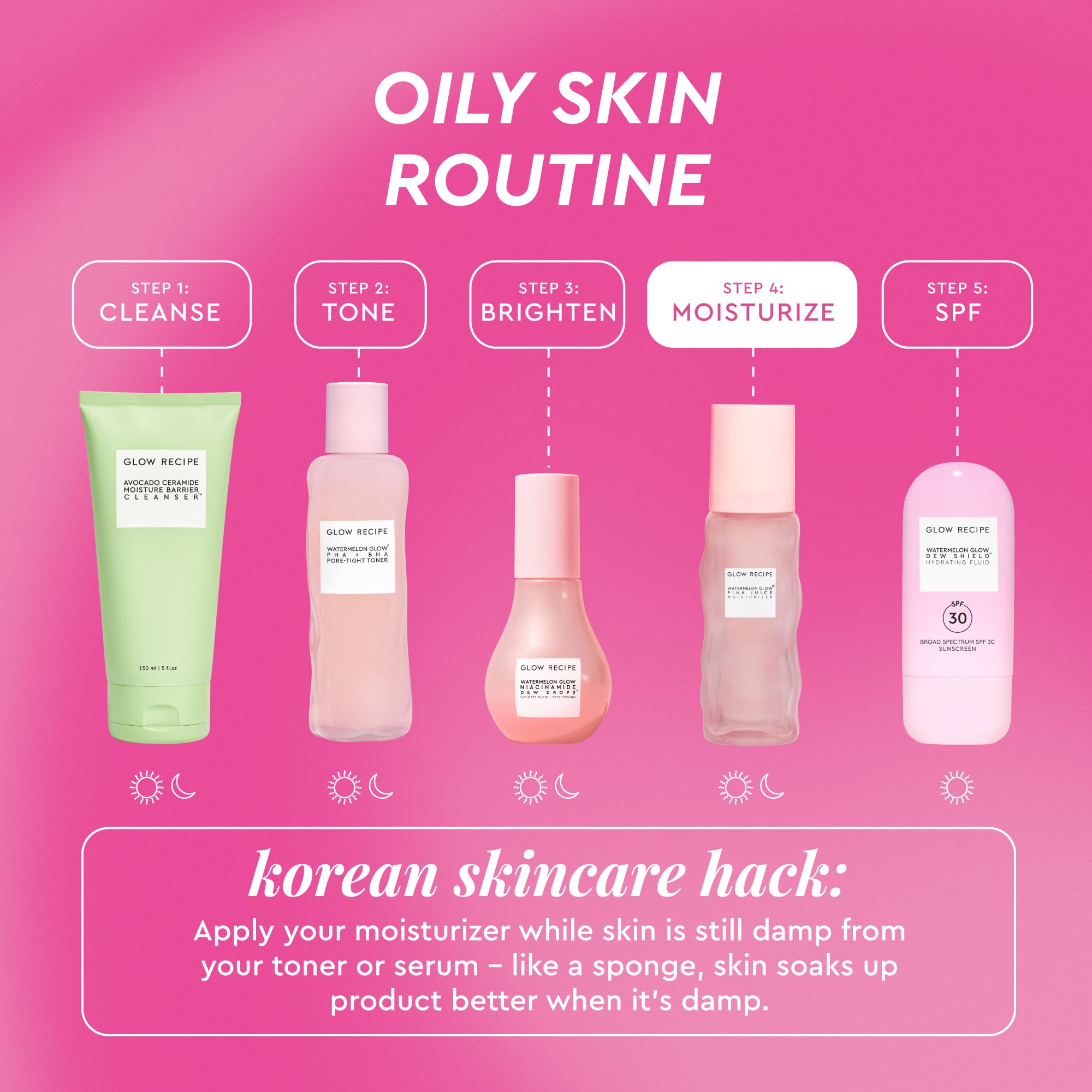 Radiant glow finish from Glow Recipe Pink Juice Water Gel