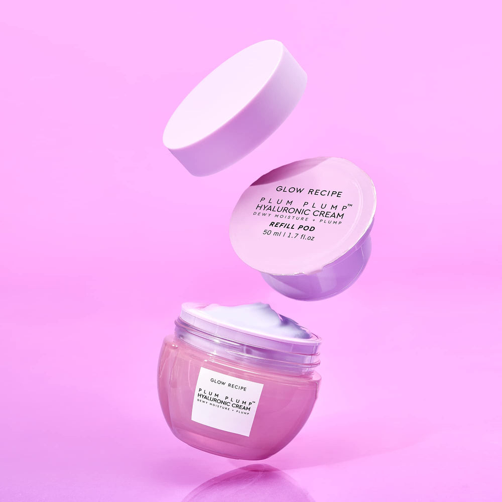 Glow Recipe Plum Plump gel cream texture close up suggests quick absorption and dewy finish
