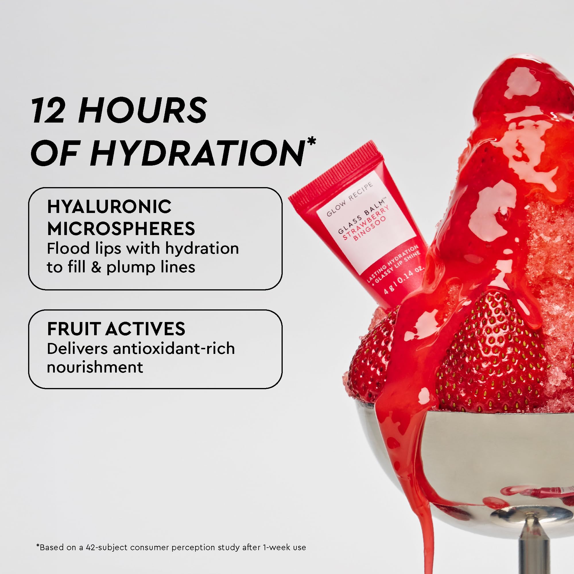 Glow Recipe vegan cruelty-free packaging close-up emphasizes sustainable materials.