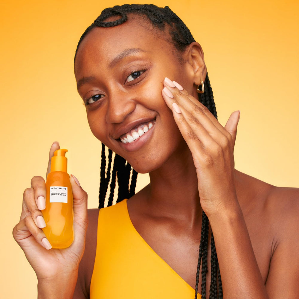 Glow Recipe Vitamin C and E with 5% glycerin visual suggesting antioxidant hydration.