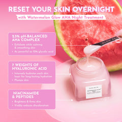 Glow Recipe Watermelon Glow Night Treatment texture close-up reveals smoothing and brightening gel