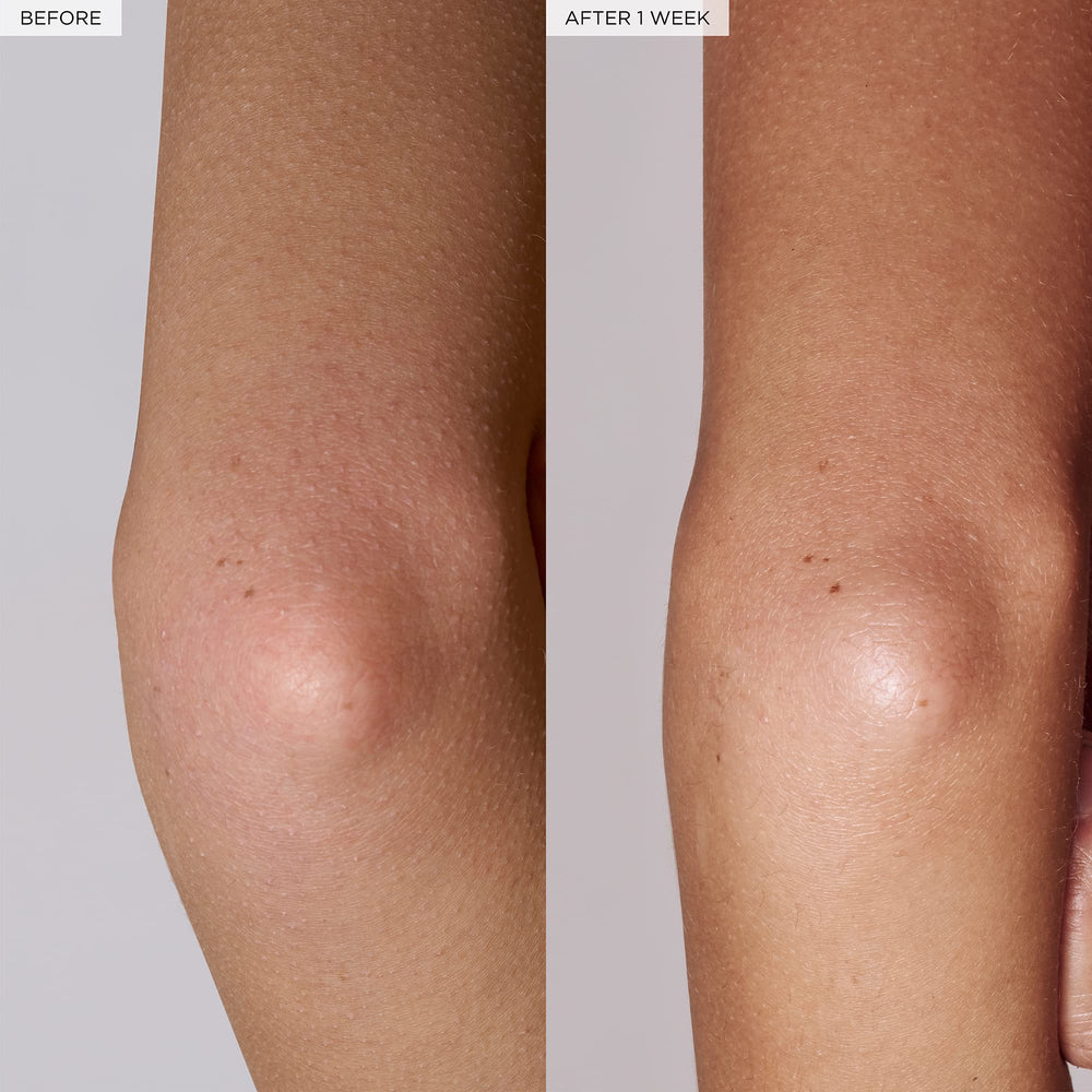 Glow Recipe Watermelon Glow Pink Dream Body Cream on skin - improves brightness with hibiscus AHA.