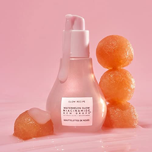 Glow Recipe Watermelon Niacinamide Dew Drops texture close-up reveals gel consistency
