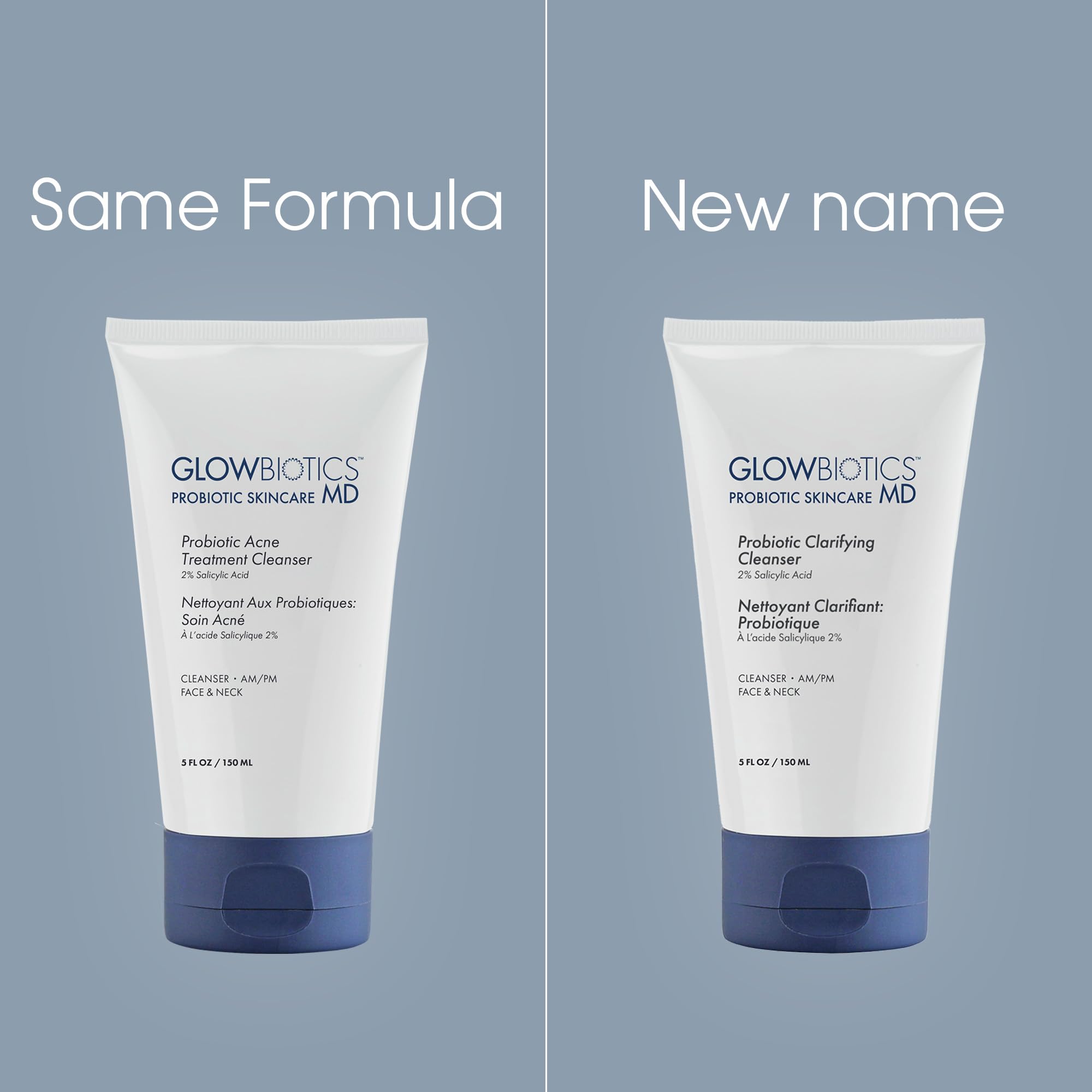 Glowbiotics clarifying cleanser after-workout—removes sweat and impurities gently.