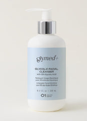 GlyMed Plus Gentle Facial Wash 8oz bottle for daily gentle cleansing.