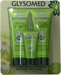 Glysomed large 8.5oz tube front emphasizes daily moisture for dry hands.