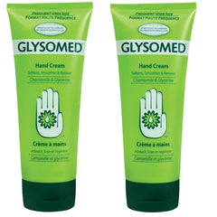 Glysomed hand cream large-tube closeup showing smooth, non-greasy hydration