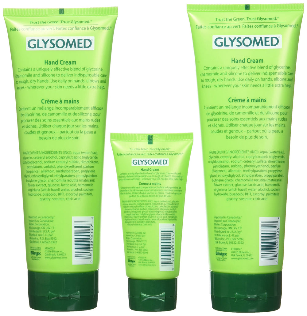 Glysomed silky-soft skin effect after use with chamomile soothing blend.