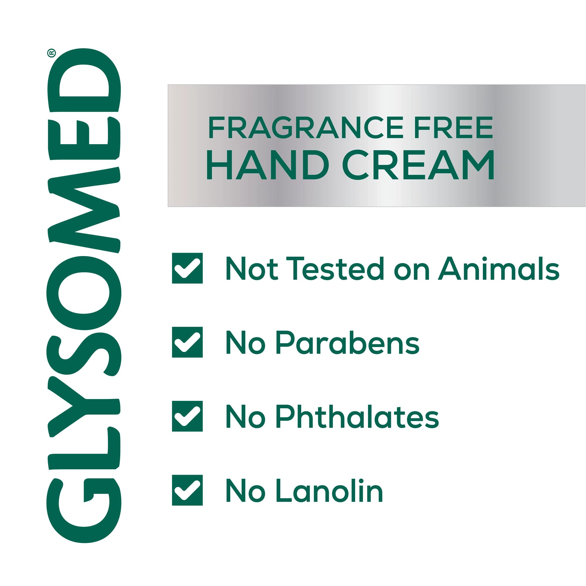 Glysomed hand cream unscented imported from Canada signals premium moisturizer.