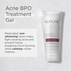 Glytone Acne BPO spot application on face demonstrating spot care