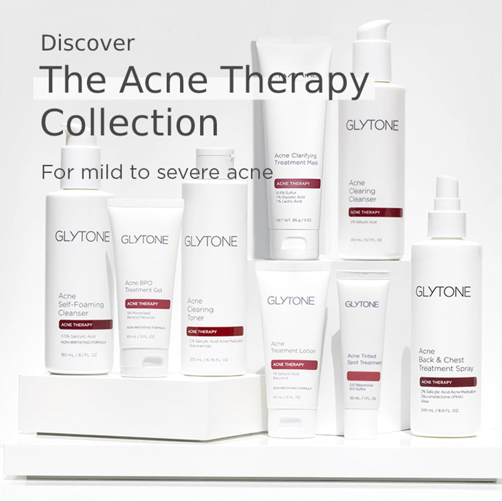 Glytone fragrance-free mist highlights quick-dry finish on body skin