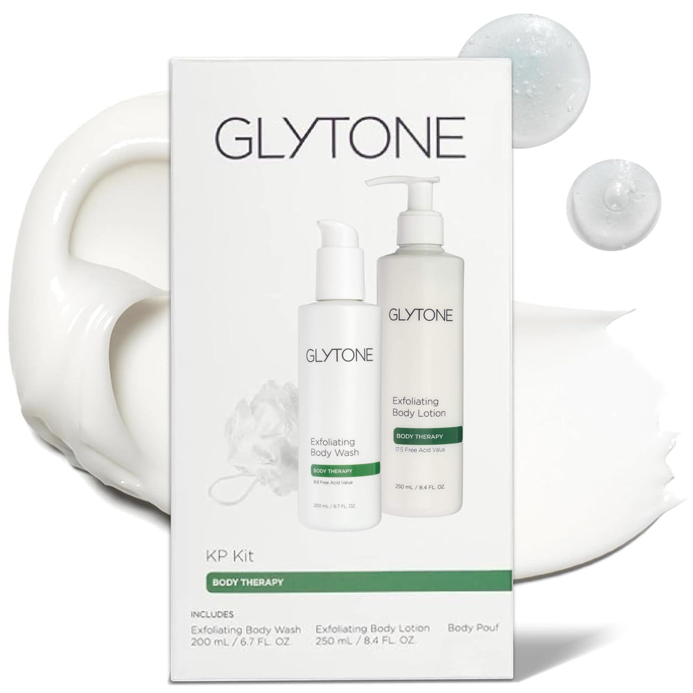 GLYTONE KP Kit exfoliating body wash bottle for KP-prone skin