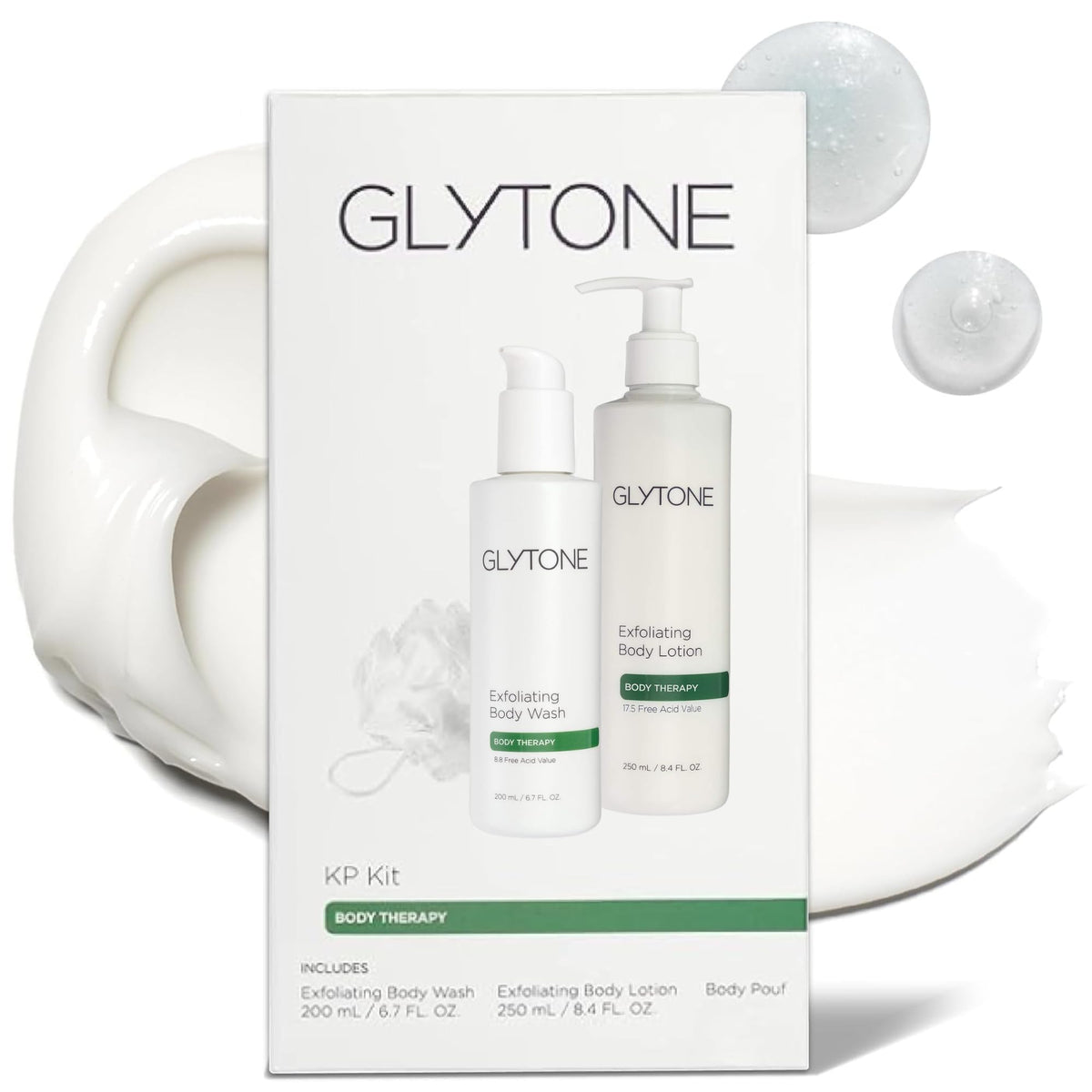 GLYTONE KP Kit exfoliating body wash bottle for KP-prone skin