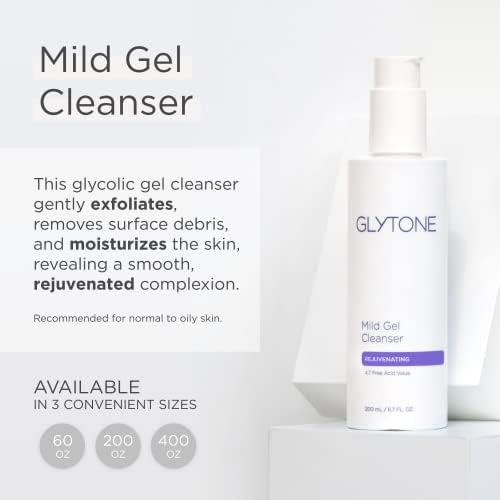 GLYTONE Mild Gel Cleanser lather closeup highlights creamy texture for cleansing