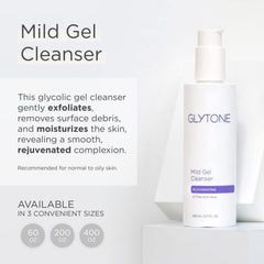 GLYTONE Mild Gel Exfoliating Cleanser lather close-up reveals glycolic exfoliation.