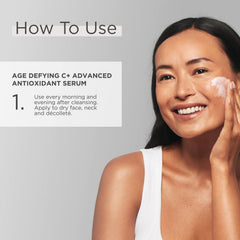Glytone serum texture close-up demonstrates fast absorption with no stickiness.