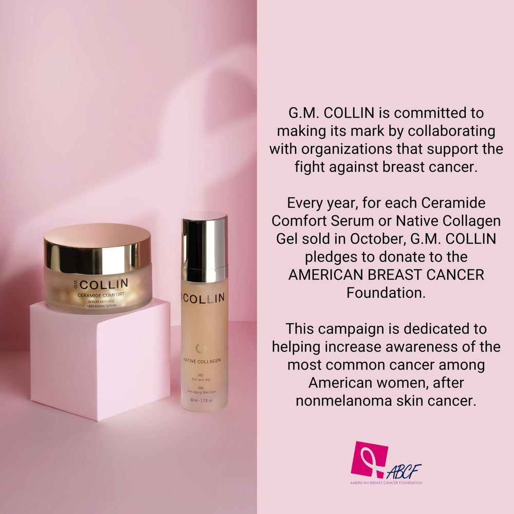 G.M. COLLIN Ceramide Comfort Serum daily ritual for morning and night use.