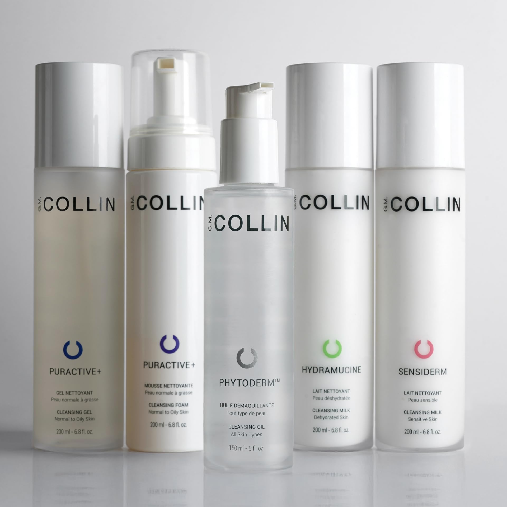 gm-collin-hydramucine-cleansing-milk-pump-action demonstrates convenient daily cleansing.