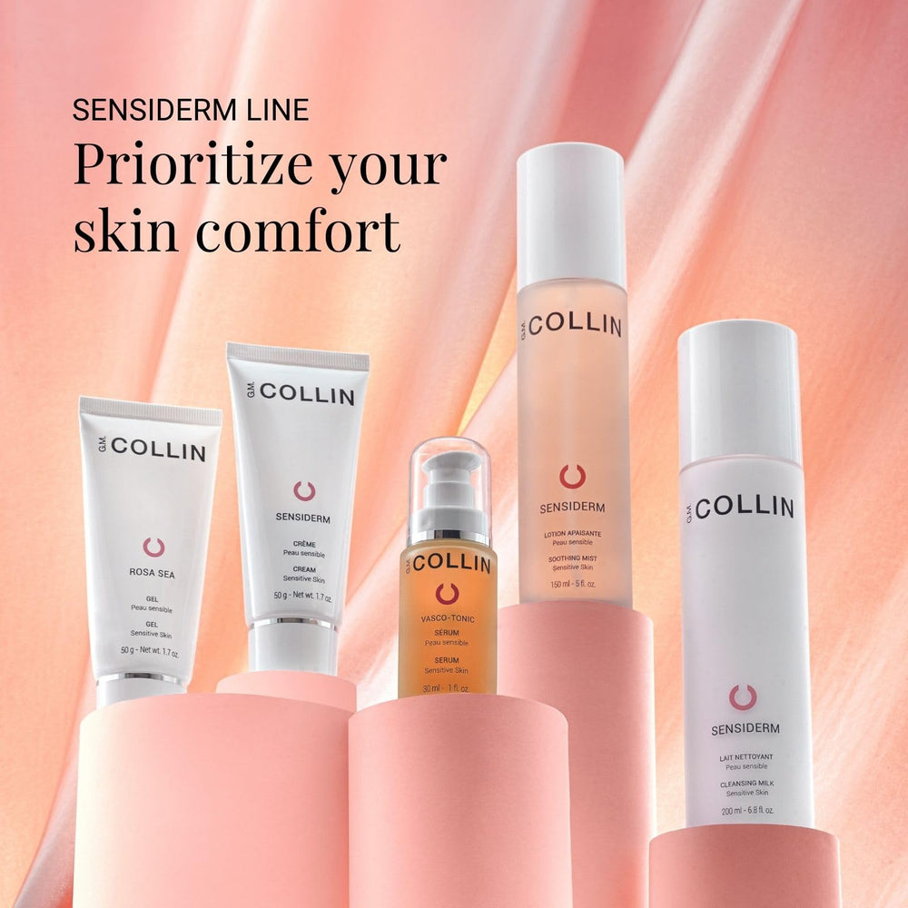 Sensiderm Cream used as makeup base for calm, hydrated complexion.