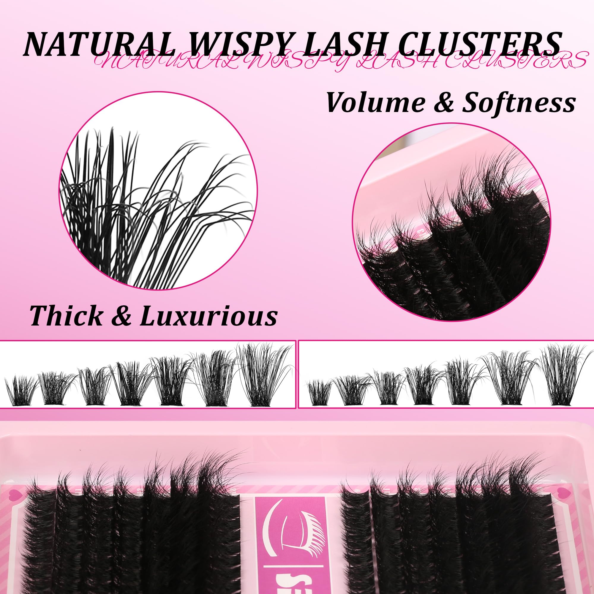 Gmagictobo upgrade synthetic fiber lashes offer soft, lightweight feel