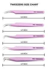 GMI Tweezers fiber tip lash angle control for smooth maneuvering during application.