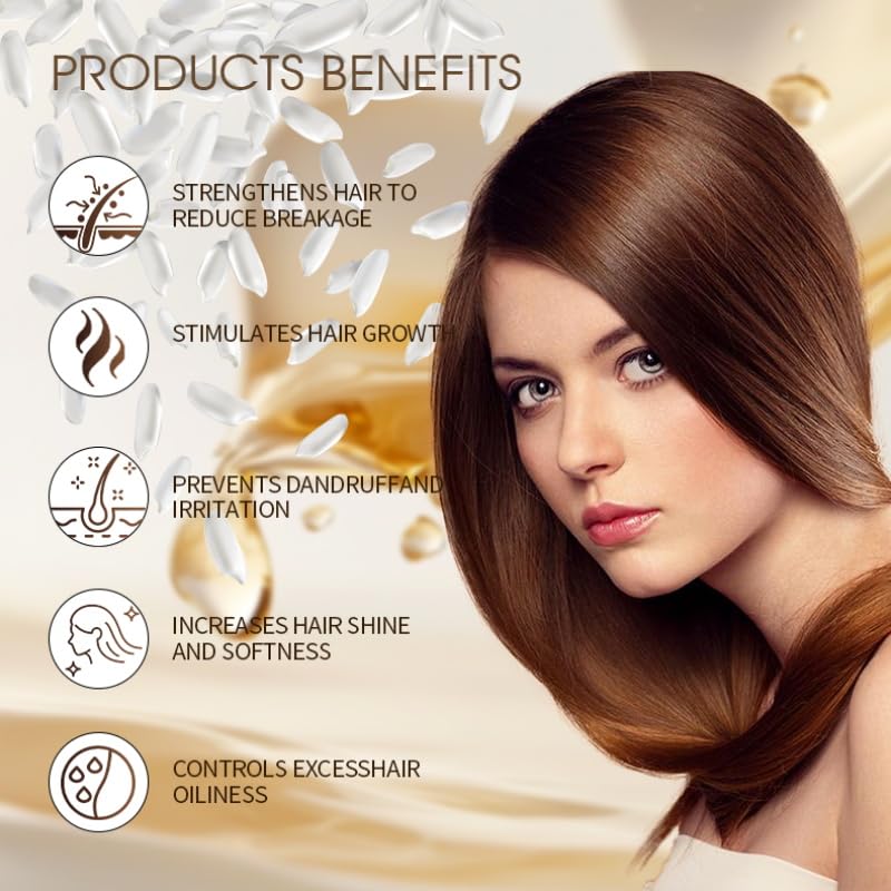 Gminds Rice Water duo-pack shot presents the large shampoo and conditioner pairing.