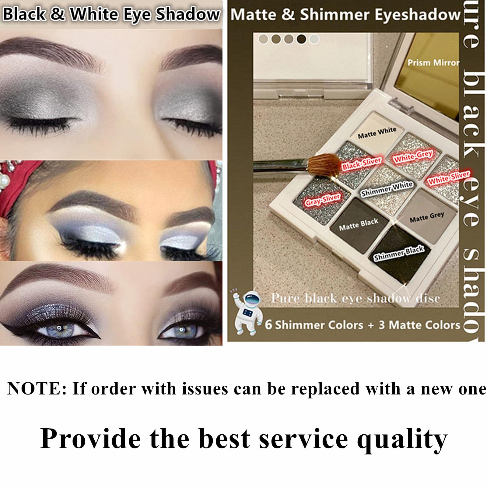 Go Ho Smoky Eyeshadow Palette packaging highlights sturdy protection and mirror inside.