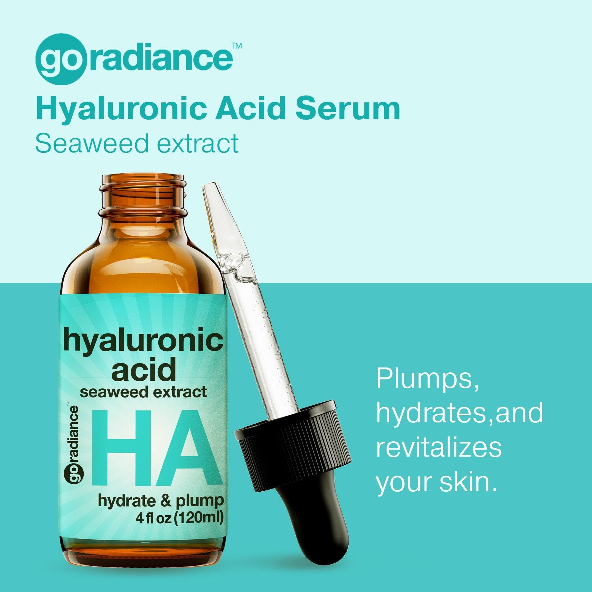 Go Radiance serum dropper-pump showcases easy daily application